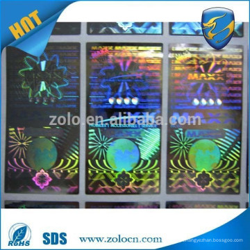 Shenzhen ZOLO autocolante personalizado anti falso holograma moto decalque